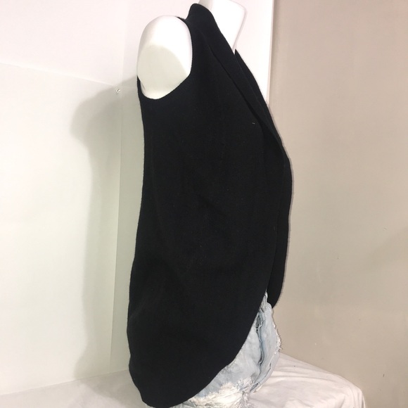 Cotton On Black Sleeveless Circular Long Cardigan - Picture 5 of 9